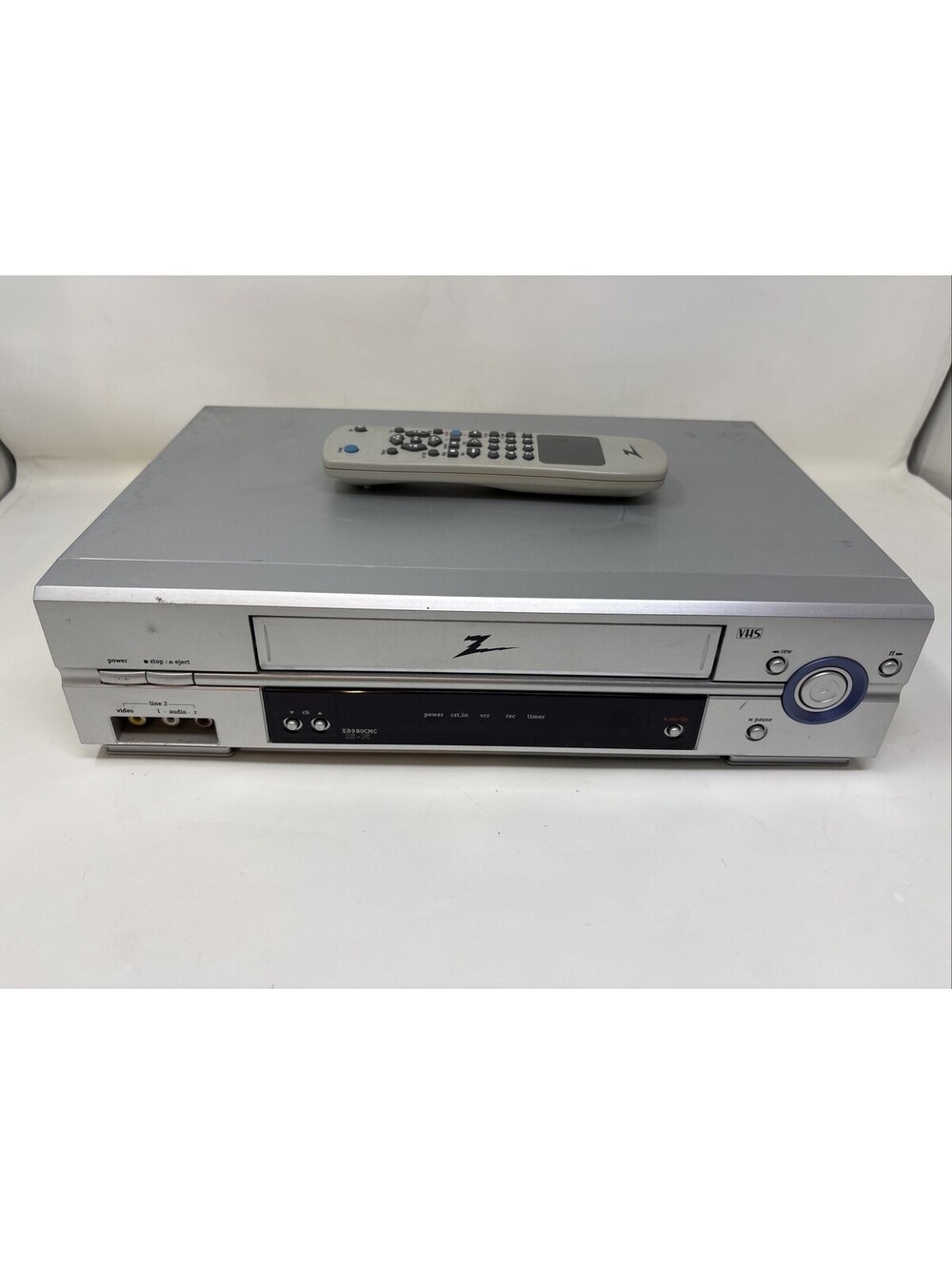 Zenith Allegro ED980CMC Hi-Fi VHS VCR Player Recorder Silver W/ Remote Tested